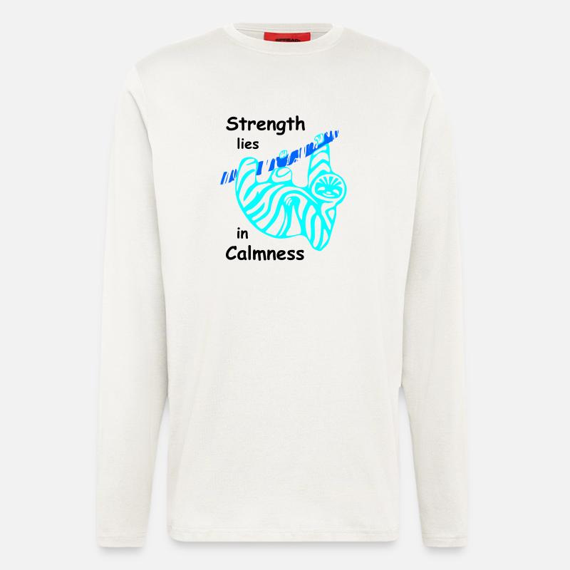 Sloth Calmness - Longsleeve - made by SPREAD  - OFF WHITE