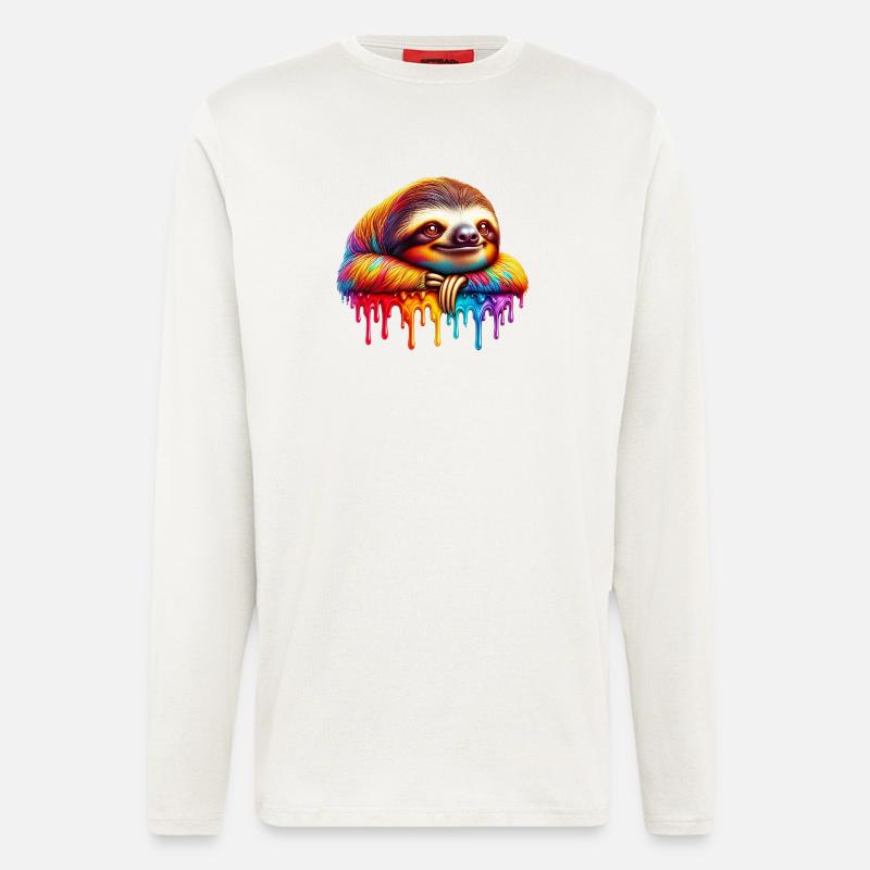 Faultier - Langarmshirt - made by SPREAD  - OFF WHITE
