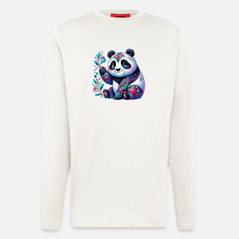 Panda - Langarmshirt - made by SPREAD  - OFF WHITE
