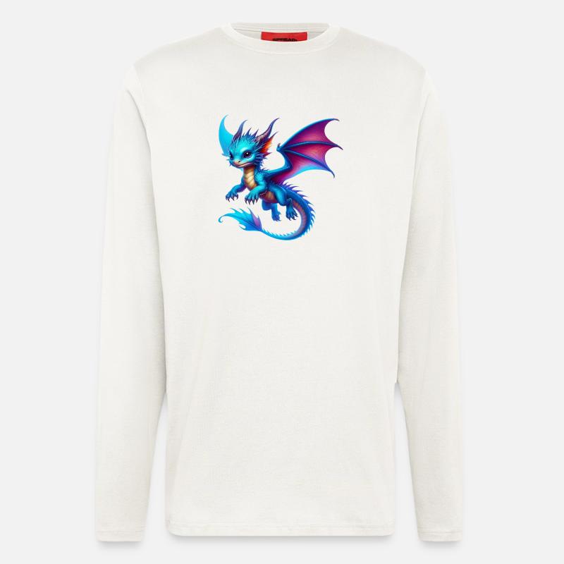 Drache - Langarmshirt - made by SPREAD  - OFF WHITE