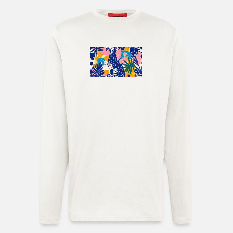 Tropical Abstract Pattern - Longsleeve - made by SPREAD  - OFF WHITE