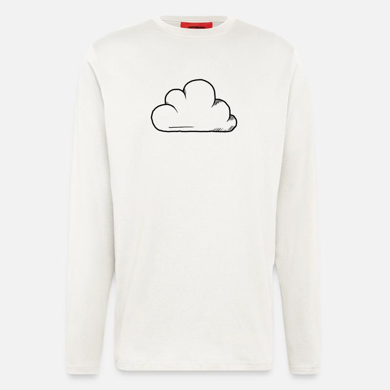 Cloud-Design - Langarmshirt - made by SPREAD - OFF WHITE