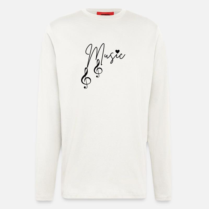 Musical Notes - Longsleeve - made by SPREAD  - OFF WHITE