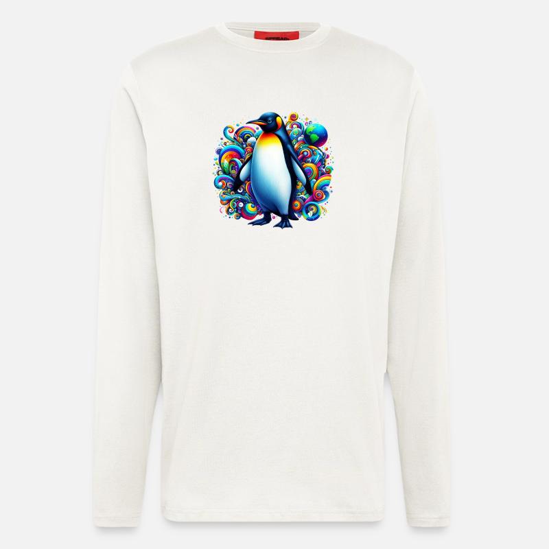 Pinguin - Langarmshirt - made by SPREAD  - OFF WHITE