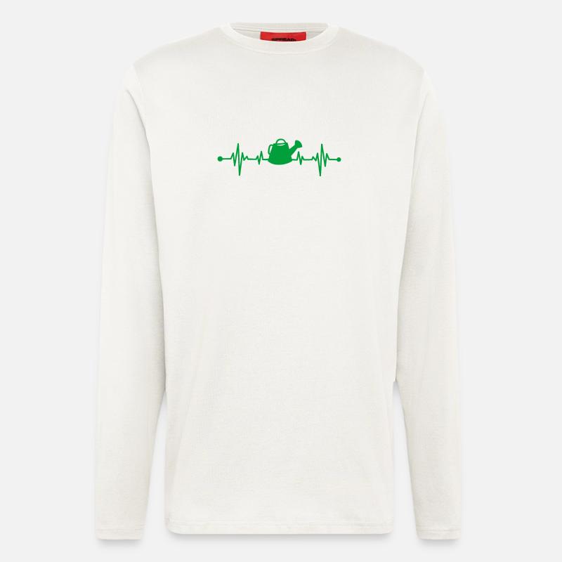 Garten Gartenarbeit Gießkanne - Langarmshirt - made by SPREAD  - OFF WHITE