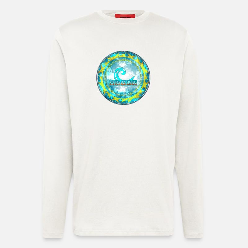 Abstract Waves Pattern - Longsleeve - made by SPREAD  - OFF WHITE
