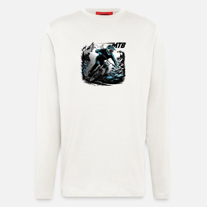 MTB Downhill - Langarmshirt - made by SPREAD  - OFF WHITE