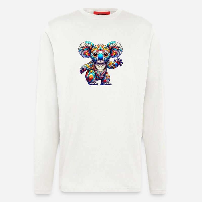 Koala - Manches longues bio décontracté fabriqué en UE - OFF WHITE
