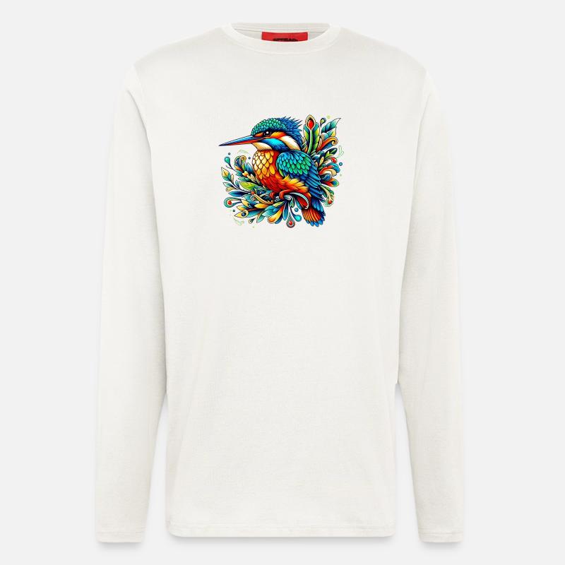 Eisvogel - Langarmshirt - made by SPREAD  - OFF WHITE
