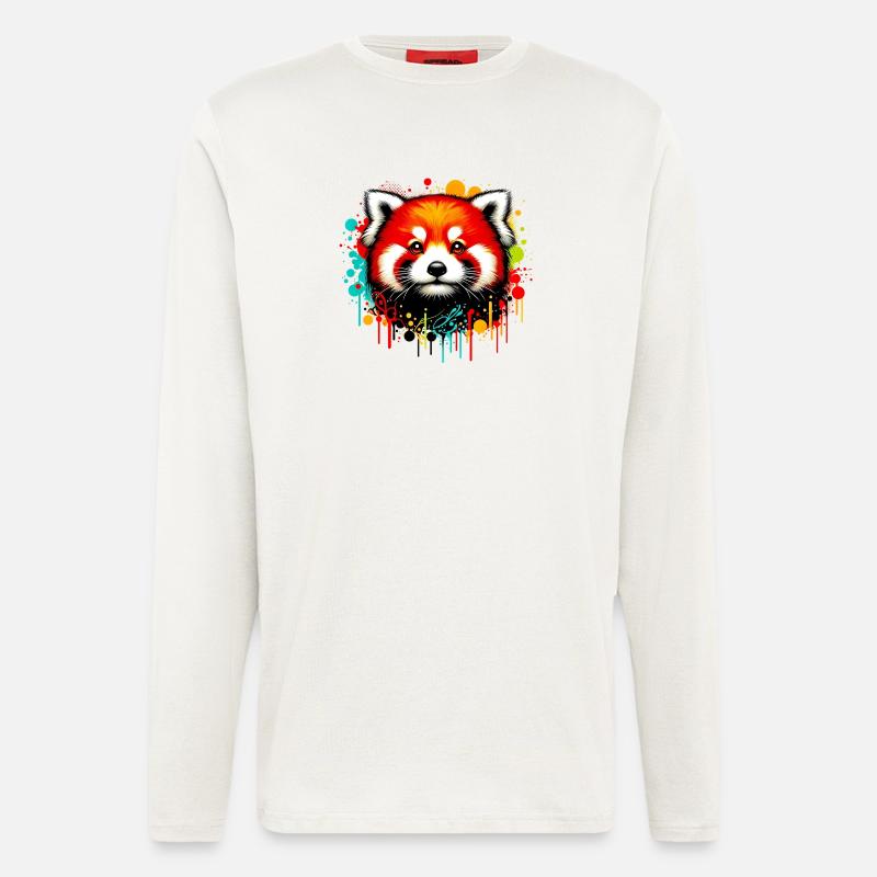 Kleiner Panda - Langarmshirt - made by SPREAD  - OFF WHITE