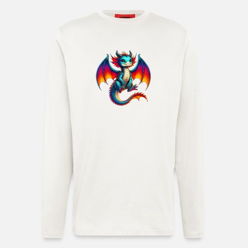 Drache - Langarmshirt - made by SPREAD - OFF WHITE