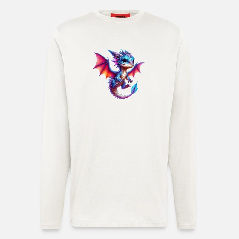 Drache - Langarmshirt - made by SPREAD  - OFF WHITE