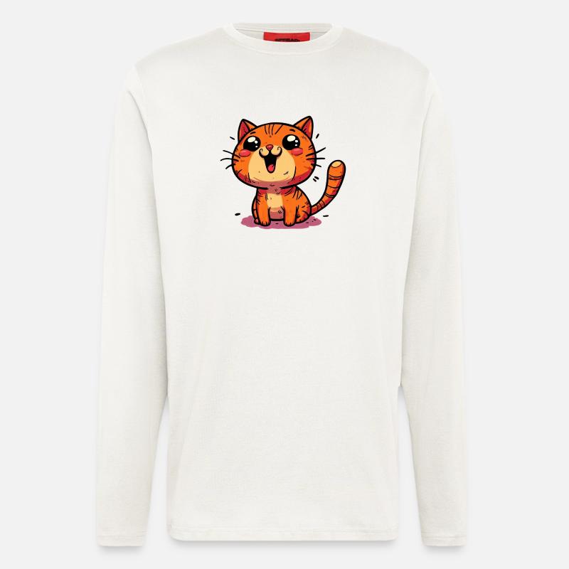 Katze - Langarmshirt - made by SPREAD  - OFF WHITE