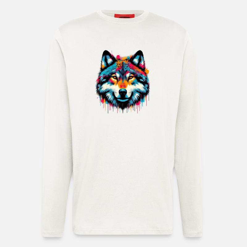 Wolf - Longsleeve - made by SPREAD  - OFF WHITE
