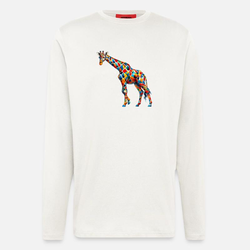 Giraffe - Langarmshirt - made by SPREAD  - OFF WHITE