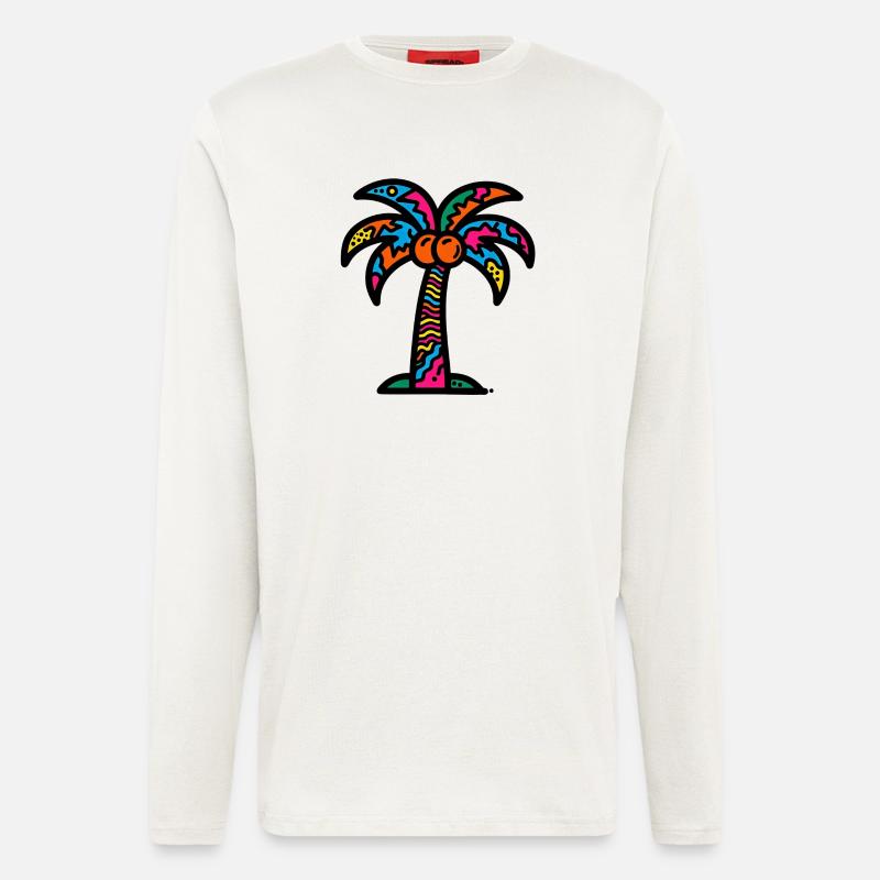 Palme - Langarmshirt - made by SPREAD  - OFF WHITE