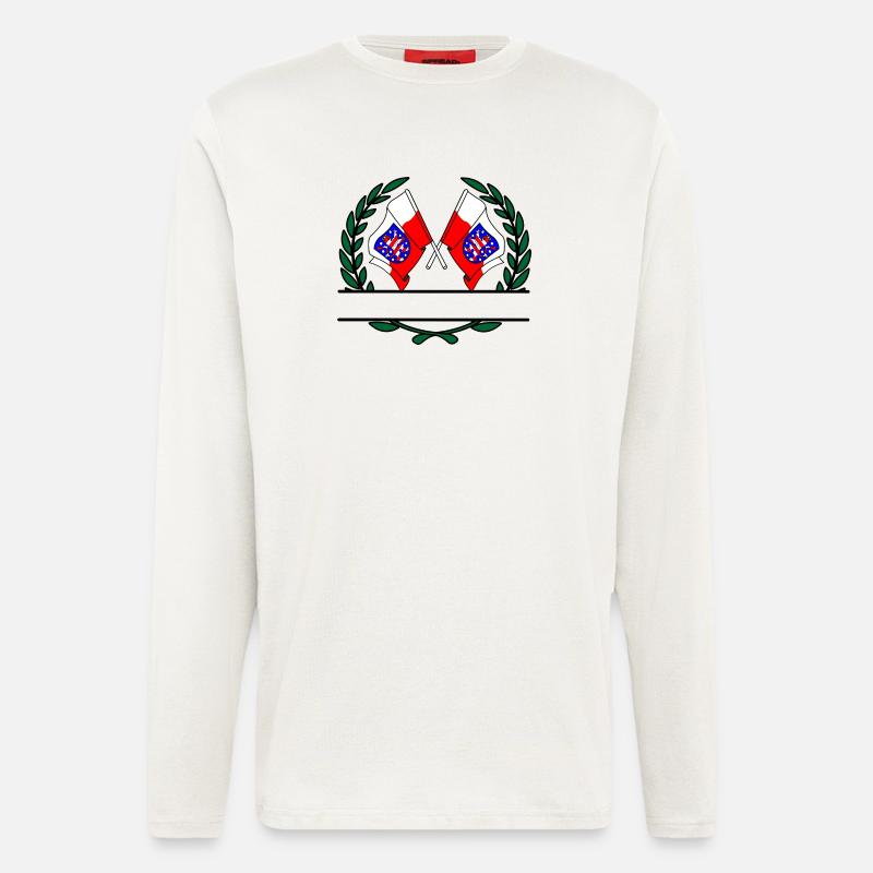 Flags Thuringia laurel wreath banner - Longsleeve - made by SPREAD  - OFF WHITE