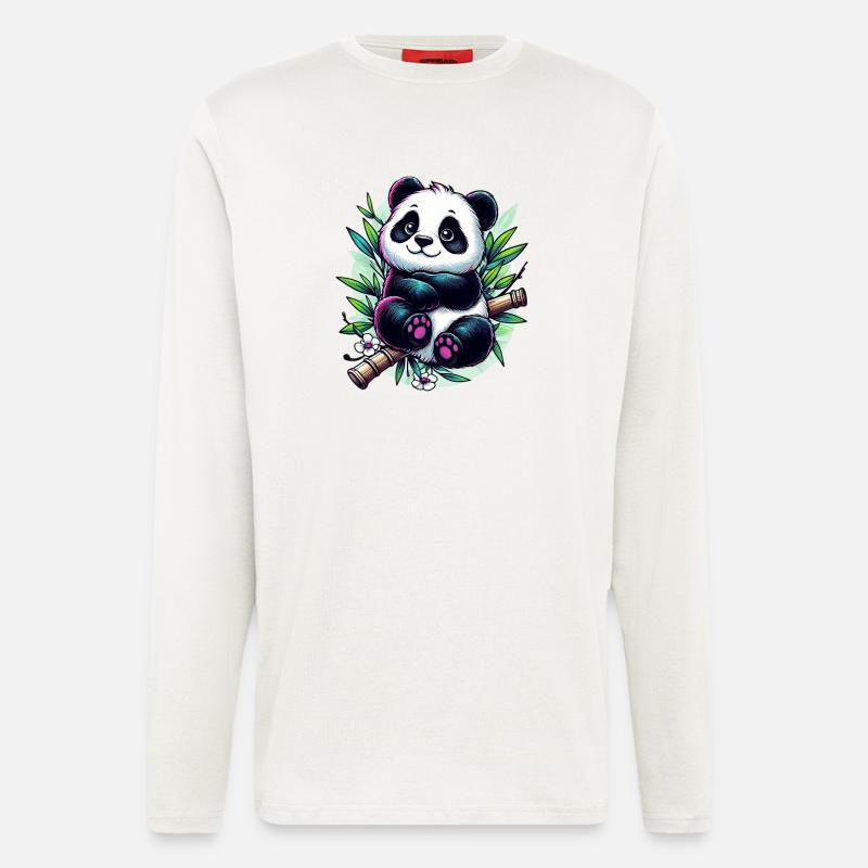 Panda - Langarmshirt - made by SPREAD  - OFF WHITE