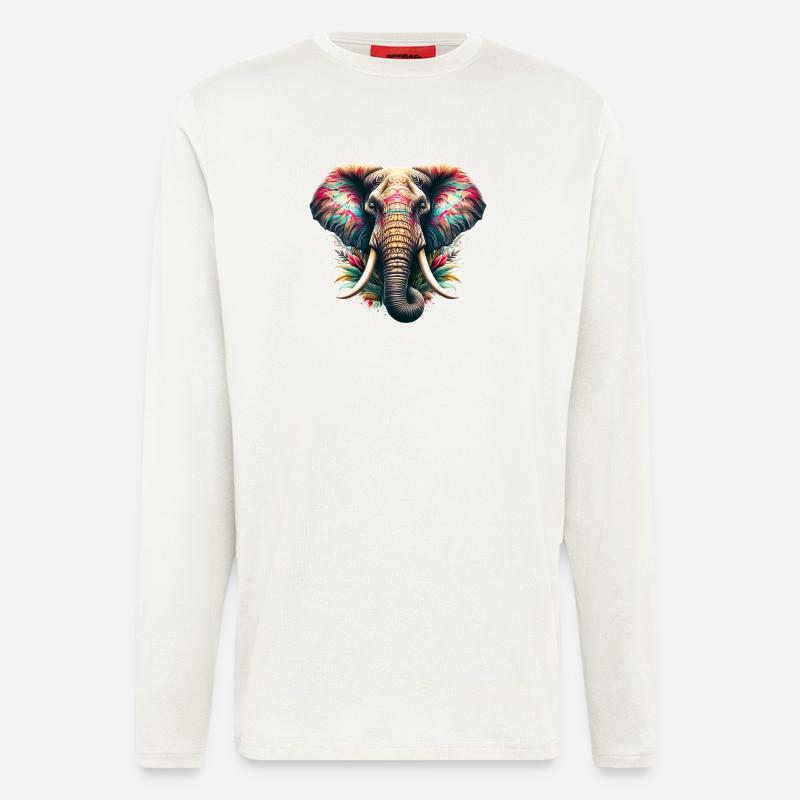 Elefant - Langarmshirt - made by SPREAD  - OFF WHITE