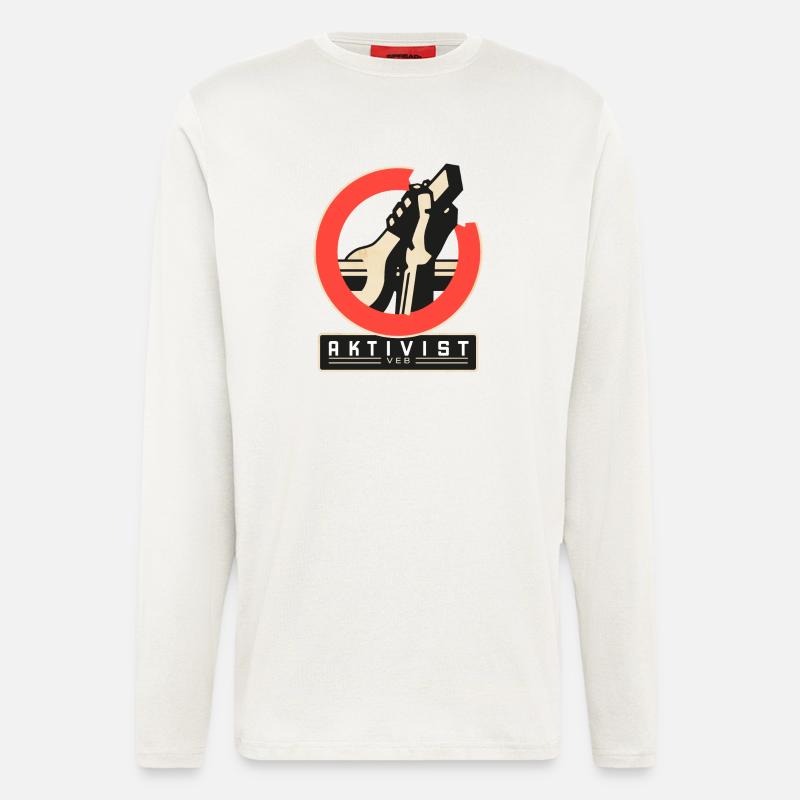 Aktivist der Arbeit - Langarmshirt - made by SPREAD  - OFF WHITE