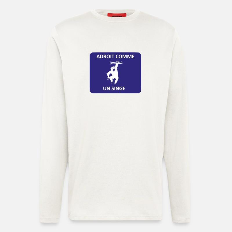 Dexterous as a monkey - Longsleeve - made by SPREAD  - OFF WHITE