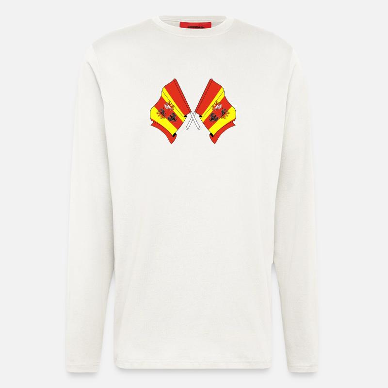 Two flags Lodz - Longsleeve - made by SPREAD  - OFF WHITE