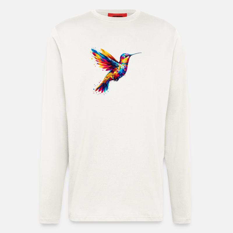 Hummingbird - Longsleeve - made by SPREAD  - OFF WHITE