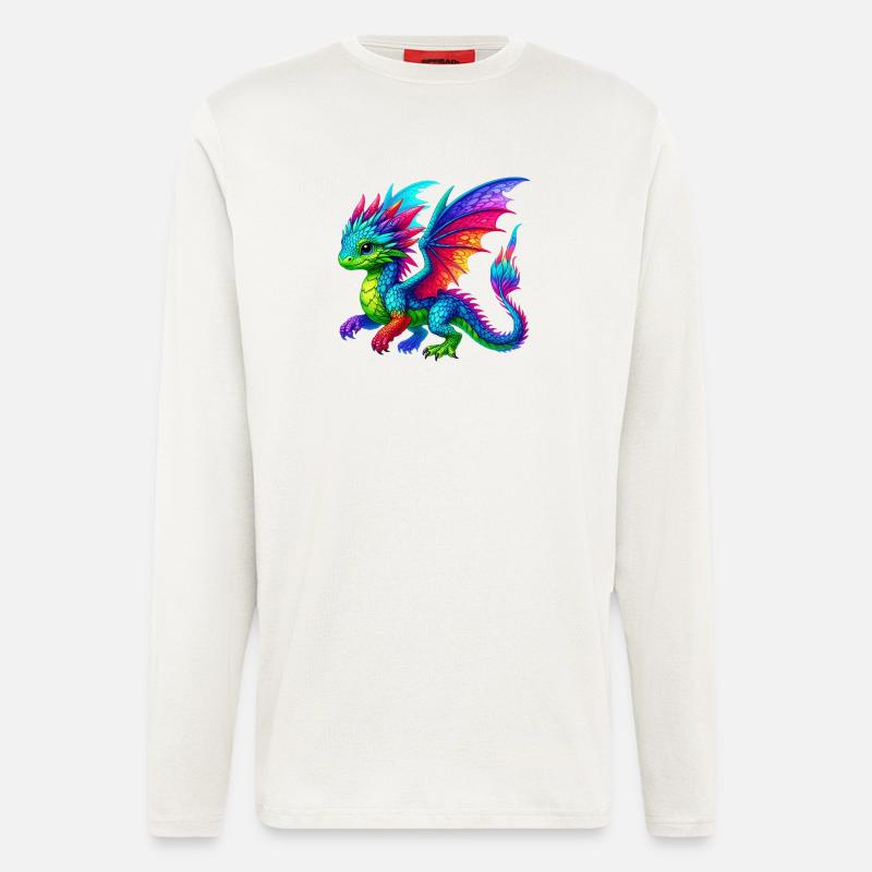 Drache - Langarmshirt - made by SPREAD - OFF WHITE