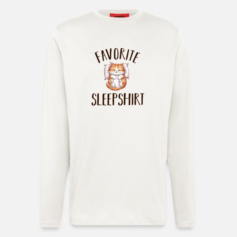 Sleeping Cat Pajamas - Longsleeve - made by SPREAD  - OFF WHITE