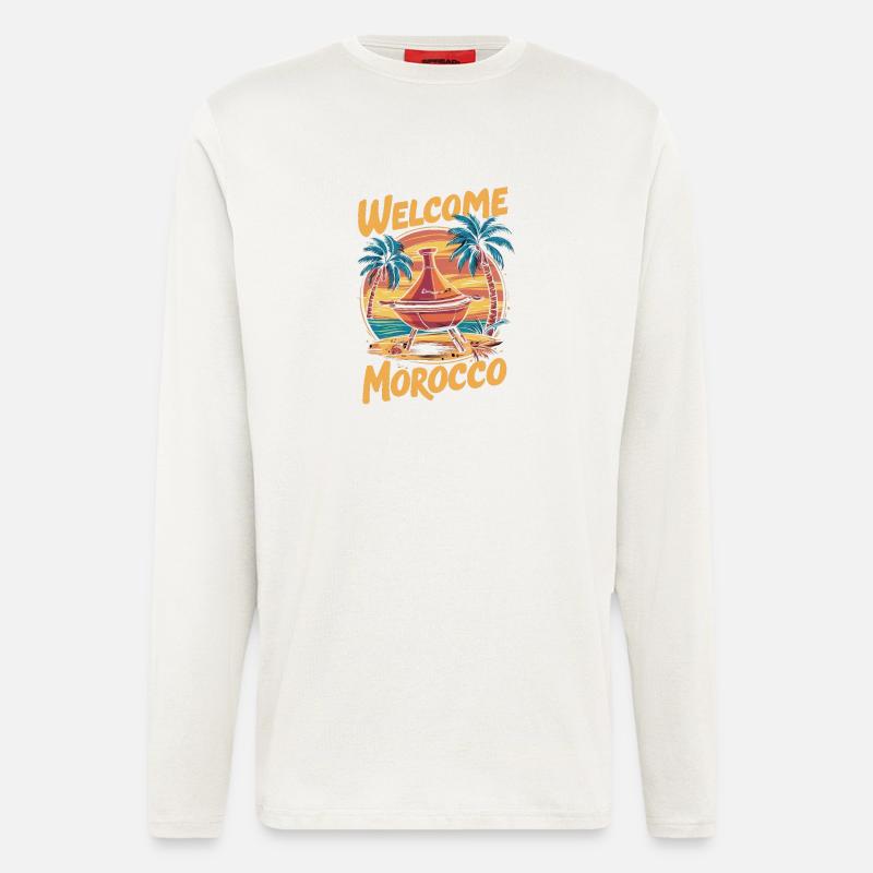 Willkommen bei Morocco Dreamfire - Langarmshirt - made by SPREAD  - OFF WHITE