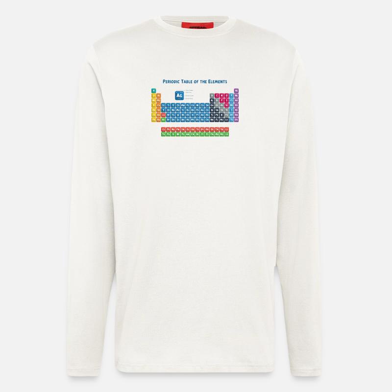 Periodensystem der Elemente 2 - Langarmshirt - made by SPREAD  - OFF WHITE