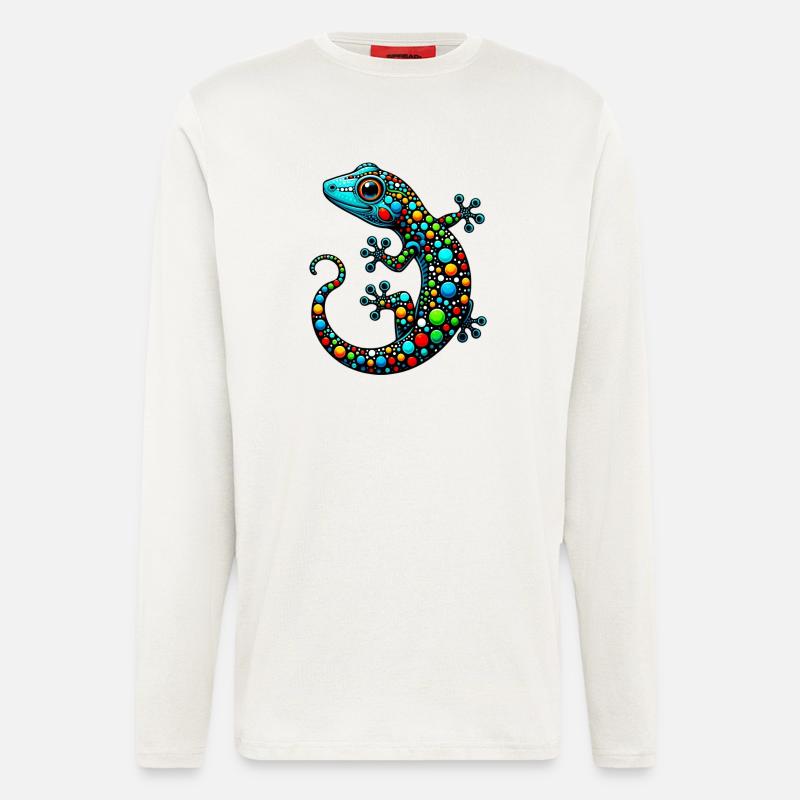Gecko - Langarmshirt - made by SPREAD  - OFF WHITE