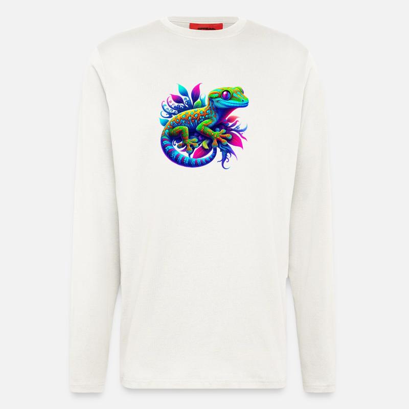 Gecko - Langarmshirt - made by SPREAD  - OFF WHITE