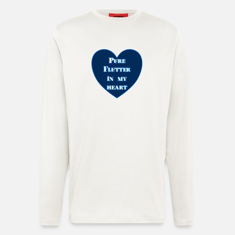 Pure Flutter In My Heart - Langarmshirt - made by SPREAD  - OFF WHITE