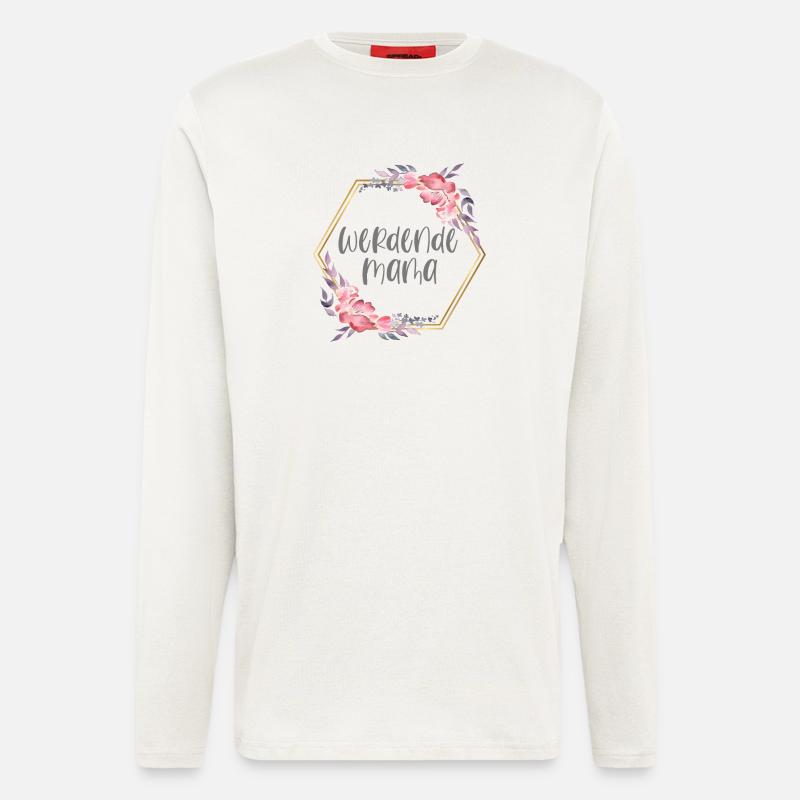 Boho Mama Schwangerschaft Geschenk - Langarmshirt - made by SPREAD  - OFF WHITE