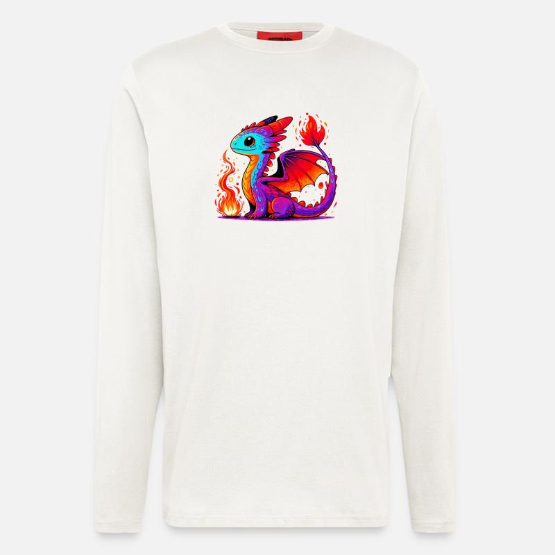Drache - Langarmshirt - made by SPREAD  - OFF WHITE