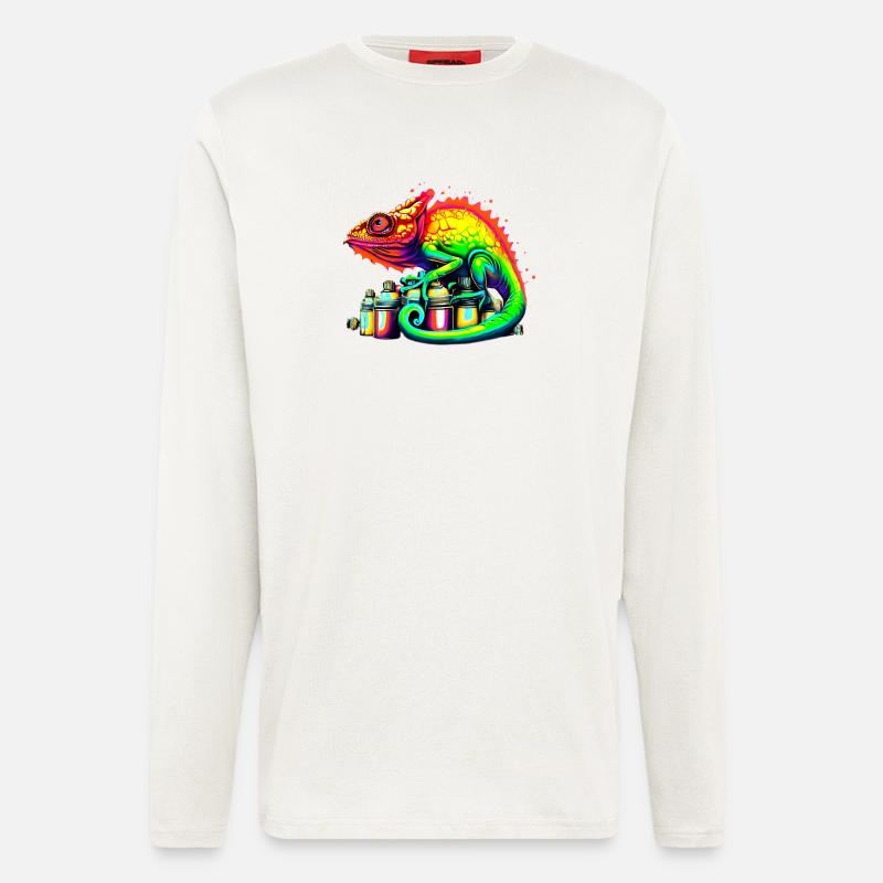 Chameleon - Longsleeve - made by SPREAD  - OFF WHITE