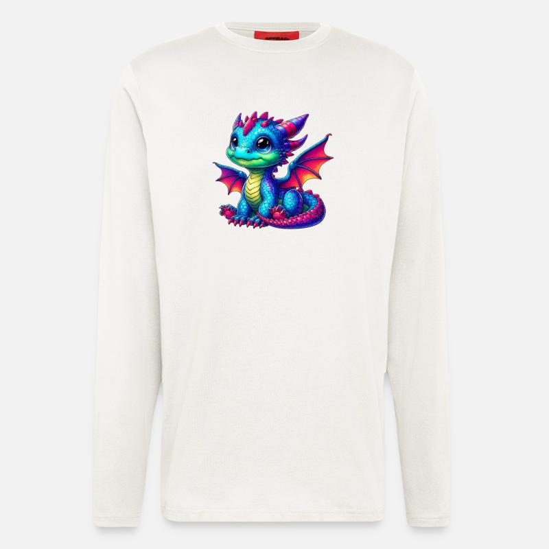 Drache - Langarmshirt - made by SPREAD  - OFF WHITE
