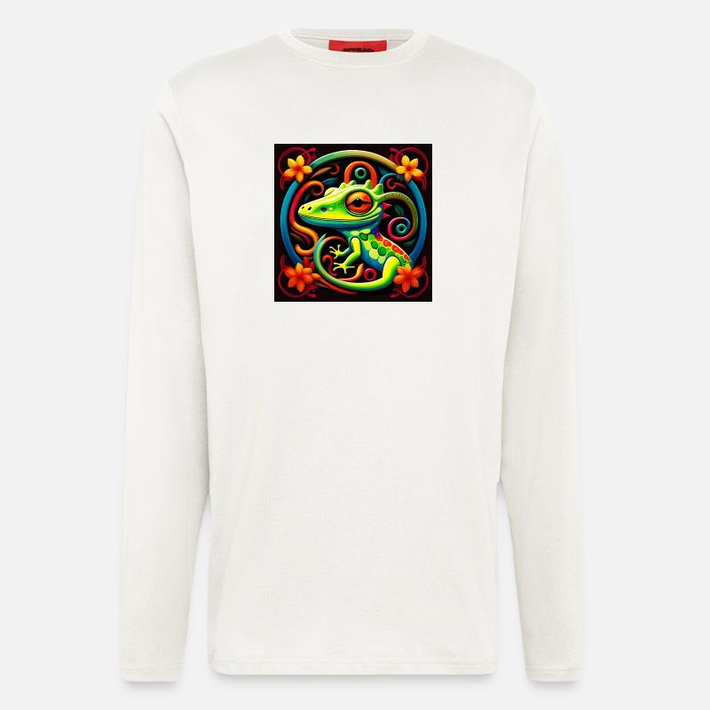 Gecko - Langarmshirt - made by SPREAD  - OFF WHITE