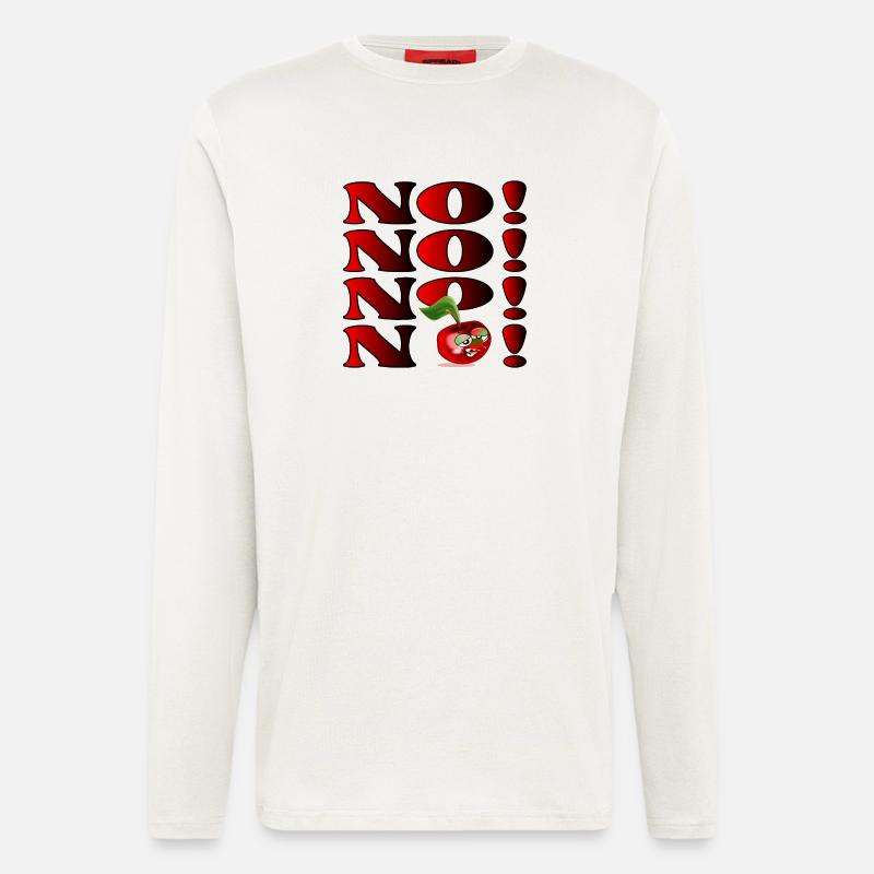ANTWORT NEIN - EMOTIONALE KIRSCHE - Langarmshirt - made by SPREAD  - OFF WHITE