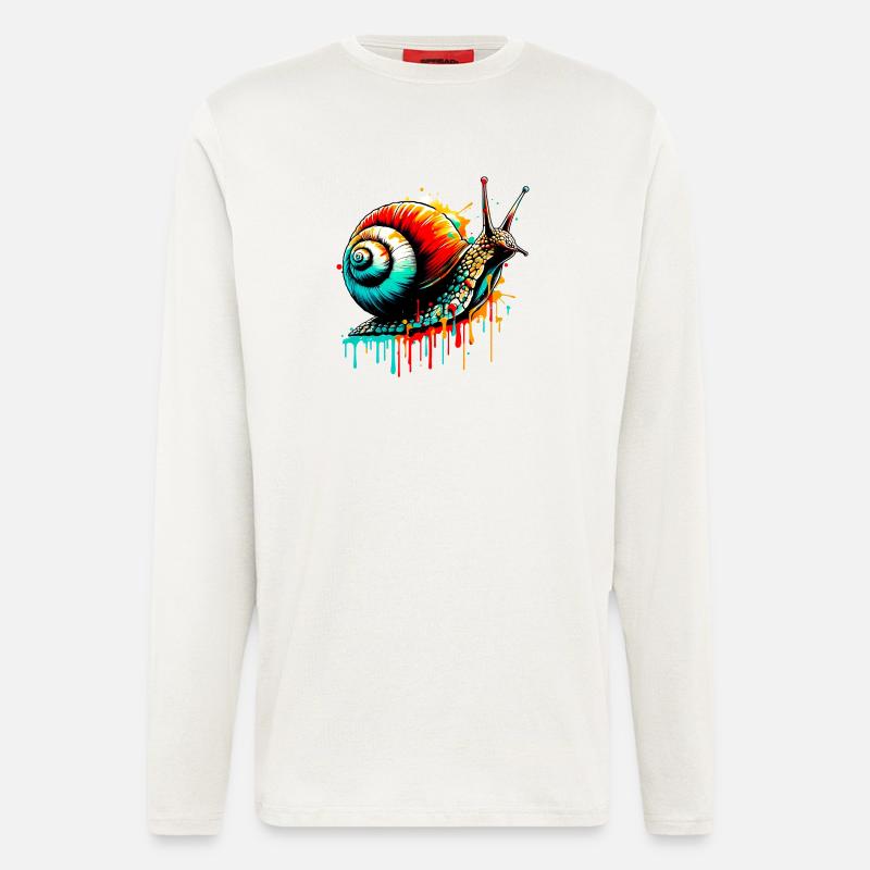 Schnecke - Langarmshirt - made by SPREAD  - OFF WHITE