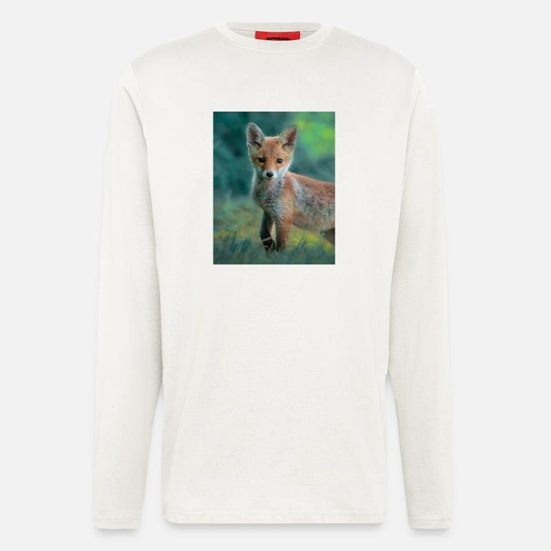 Junger Fuchs - Langarmshirt - made by SPREAD  - OFF WHITE