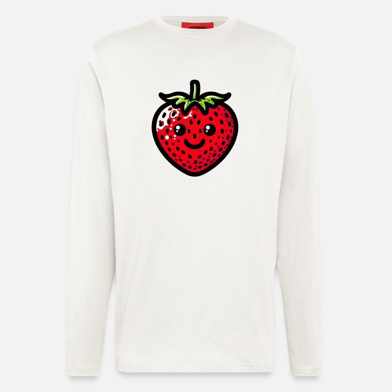 Erdbeeren Erdbeeren - Langarmshirt - made by SPREAD  - OFF WHITE