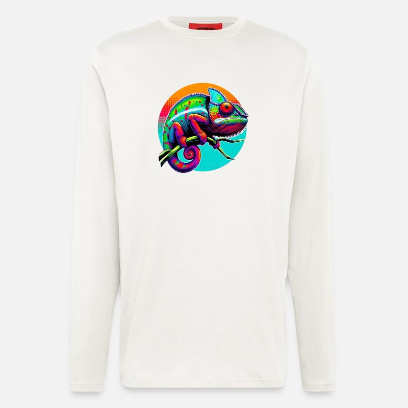 Chameleon - Longsleeve - made by SPREAD  - OFF WHITE