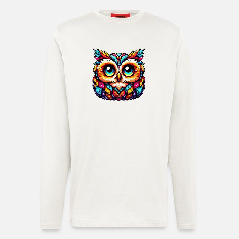 Eule - Langarmshirt - made by SPREAD  - OFF WHITE