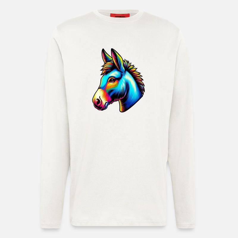 Donkey donkey pacifier mule - Longsleeve - made by SPREAD  - OFF WHITE
