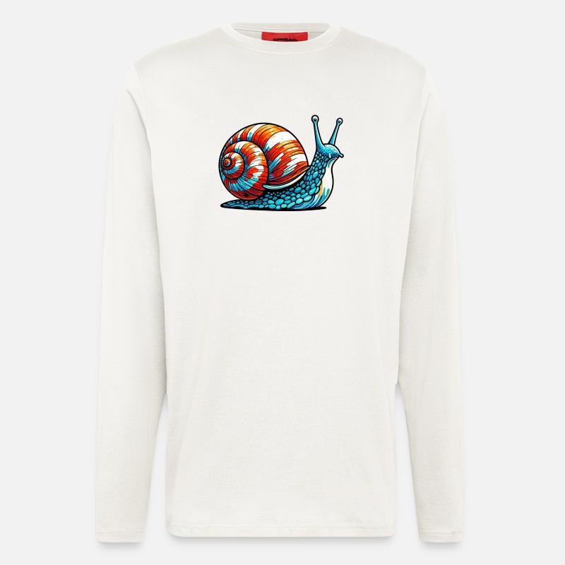 Schnecke - Langarmshirt - made by SPREAD - OFF WHITE