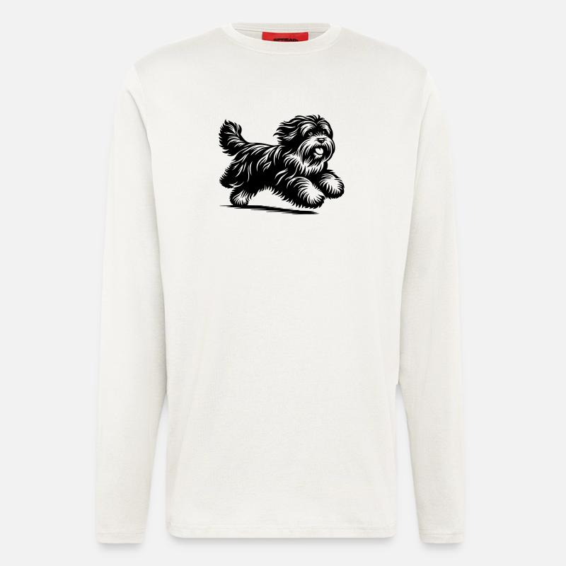 Tibet Terrier - Langarmshirt - made by SPREAD  - OFF WHITE
