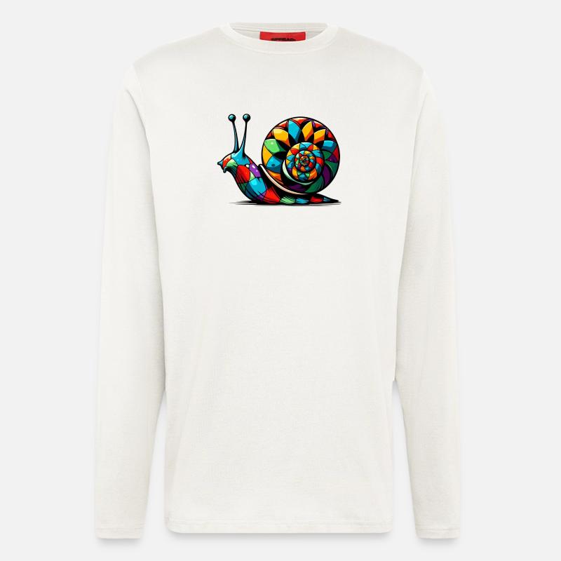 Harlekinschnecke - Langarmshirt - made by SPREAD  - OFF WHITE