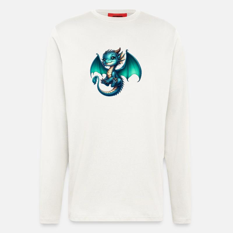 Drache - Langarmshirt - made by SPREAD - OFF WHITE